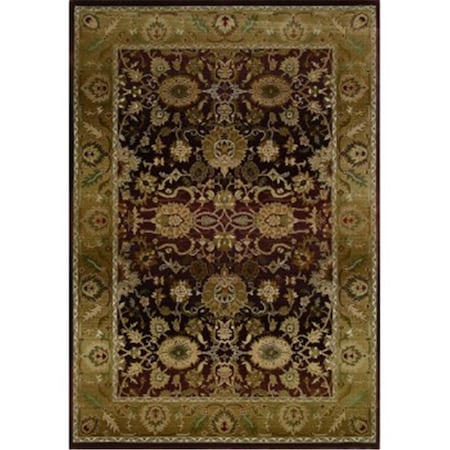 Area Rugs, Generations 1732M 6X9 Rectangle - Purple/ Gold-Polypropylene